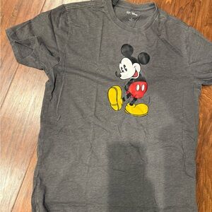 GAP Gray Mickey Mouse Short Sleeve Tee